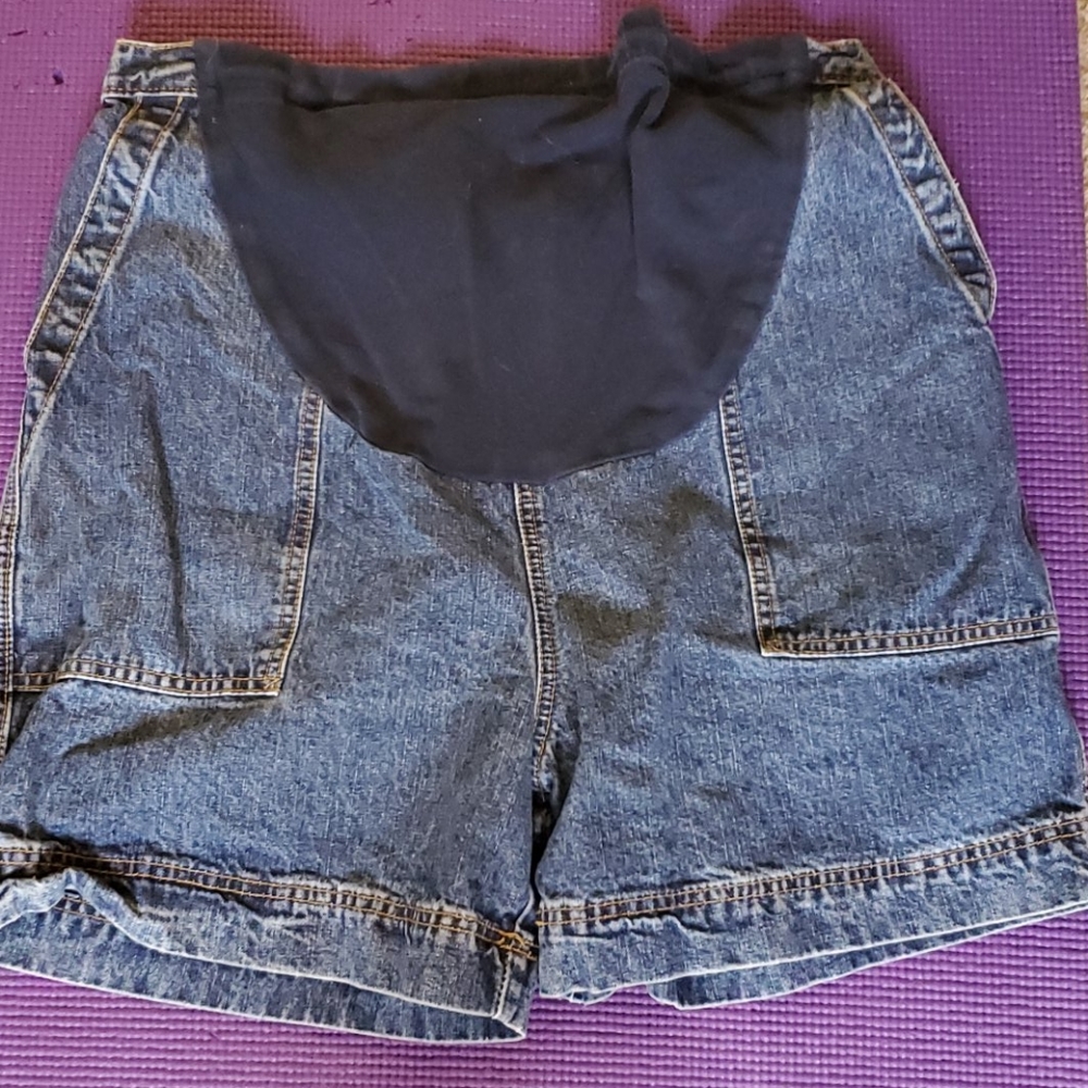 Motherhood maternity jean shorts